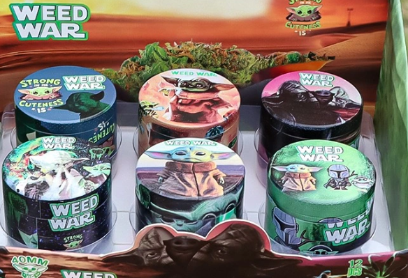 Picador metálico Weed War 50mm 4partes