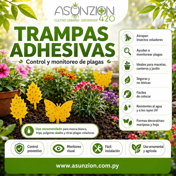 Trampas adhesivas contra plagas