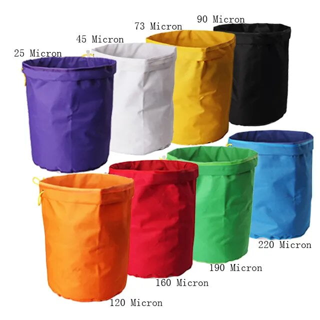 Kit Bubble Hash Bag,
8 Bolsas coladoras de 18lts
