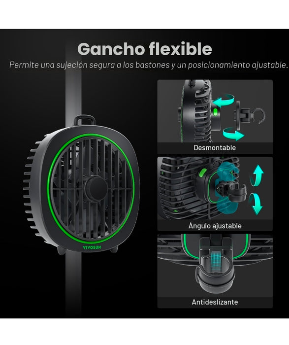 Ventilador clip Vivosun AeroWave D4 2 Unidades.