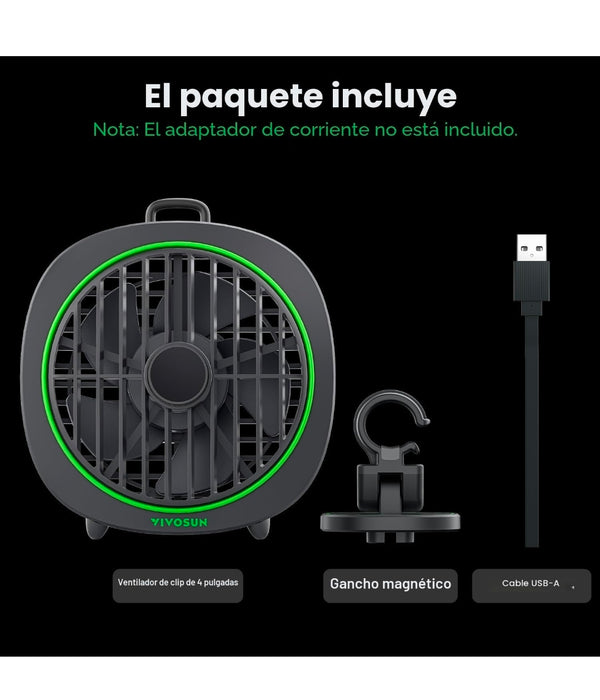 Ventilador clip Vivosun AeroWave D4 2 Unidades.